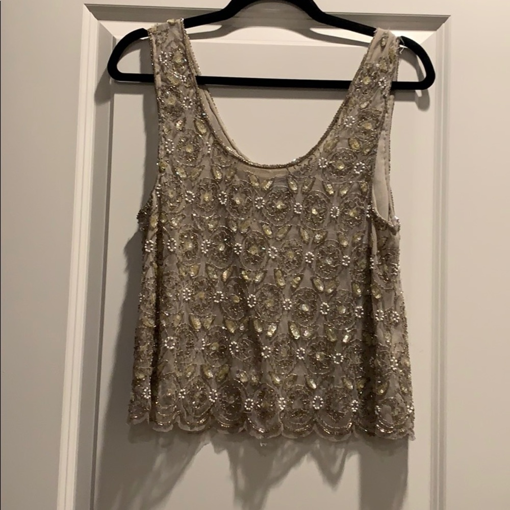 Top Shop Beaded Shirt